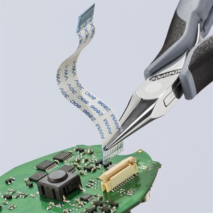 Cleste cu cioc semirotund pt electronica 115 mm ESD - Img 4