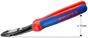 Cleste sfic cu cap inclinat cu parghie mare 200 mm - 74 22 200