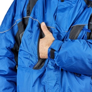 Jacheta iarna polar albastru/negru poliester/pvc marimea XXL - Img 3
