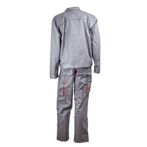 Pantalon cu pieptar star gri/portocaliu material-bumbac/poliester marimea 62 - Img 7