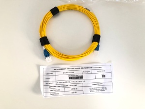 Cablu Patch Optic SM 2 Fibre LCR/LCR LSZH Galben 14m Duplex RDX