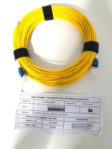 Cablu Patch Optic SM 2 Fibre LCR/LCR LSZH Galben 61m Duplex RDX