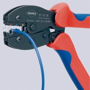 Cleste pentru sertizat papuci izolati 0,5-6 mmp - Img 3