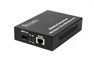 Convertor media SFP la RJ45 10Gb, repetor 10GBase-TX la 10GBase-FX