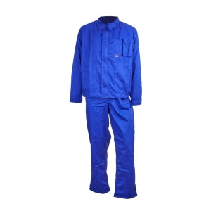 Costum cu pieptar new victory albastru royal material-bumbac/poliester marimea 60