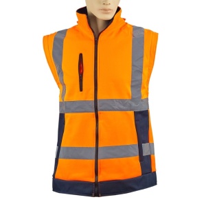 Jacheta iarna reflectorizanta crossroad 2 in 1 galben/bleumarin softshell Marimea L - SGS-TRN-264401 - Img 3