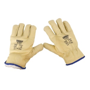 Manusi iarna protectie mecanica interior blana alaska marimea 10 piele