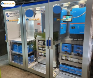 Sistem fotovoltaic HIBRID Rack 10KVA-10 kWh Stocare - Img 1