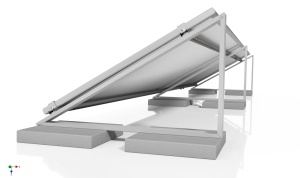 Structura pentru acoperis plat - 30 grade - SGS-SS-SP03 - Img 3