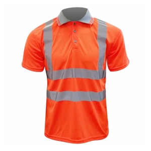 Tricou polo reflectorizant traffic portocaliu poliester marimea 3XL