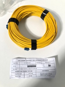 Cablu Patch Optic SM 2 Fibre LCD/LCD LSZH Galben 47m Flat Twin FT
