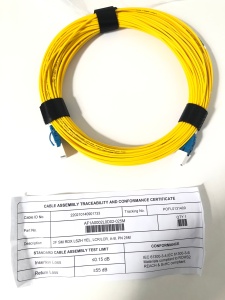 Cablu Patch Optic SM 2 Fibre LCR/LCR LSZH Galben 25m Duplex RDX