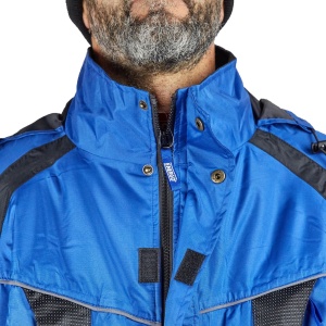 Jacheta iarna polar albastru/negru poliester/pvc marimea XXL - Img 5
