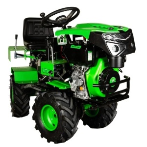 Mini tractor Micul Fermier, 17cp 530cc, motor pe motorina 4T, 4X4, 4 viteze, pornire electrica, 2 cutii de viteze, sistem hidraulic - Img 2