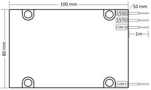 OADM CWDM 2 Canale, Simplex, East Only, 1550-1570nm, SC/APC - Img 5