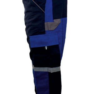 Pantalon cu pieptar pluto-pp bleumarin/albastru material-bumbac marimea 58 - Img 7