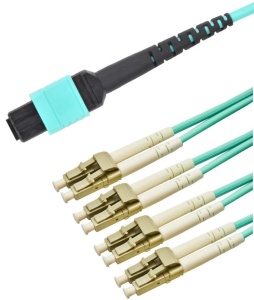 Patchcord OM4 Breakout, MPO-F la 8xLC/UPC, 1m - Img 3
