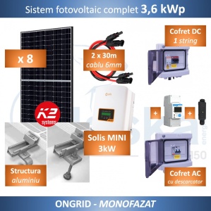Sistem fotovoltaic ONGRID 3,6 kWp - SOLIS