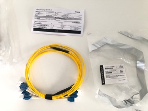 Cablu Patch Optic SM 8 Fibre LCR/LCR LSZH Galben 2.1m Staggered Mini-Core