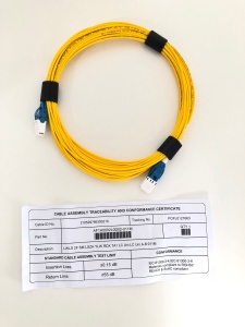 Cablu Patch Optic SM G.657.A1 2 Fibre LC Uniboot / LC Uniboot LSZH Galben 11m Duplex RDX LWLS