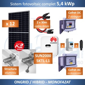 Kit fotovoltaic Monofazat 5,4 kWp