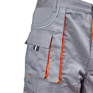 Pantalon talie star gri/portocaliu material-bumbac/poliester marimea 64 - Img 6