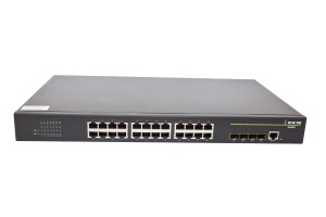 Switch Managed L2 - 24 Porturi Gigabit PoE+ și 4 Sloturi SFP - Img 2