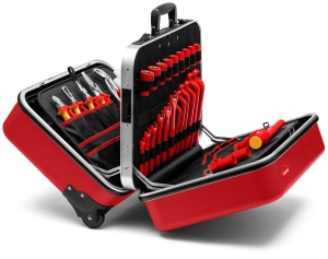 Troler cu scule pentru electricieni BigTwin rosu - Img 5