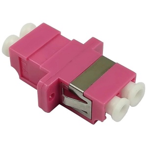 Adaptor Optic Multimode OM4 LC/UPC, Duplex, Ceramic Sleeve Roz