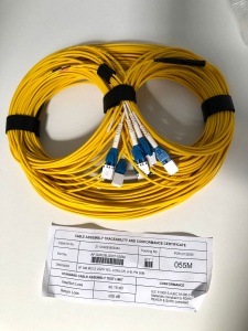 Cablu Patch Optic SM 8 Fibre LCR/LCR LSZH Galben 55m Mini-Core