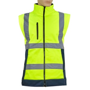 Jacheta iarna reflectorizanta crossroad 2 in 1 galben/bleumarin softshell Marimea XXL - Img 2