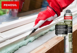 Spumă poliuretanică de etanșare PENOSIL Window & Door Elastic 750ml - Img 2