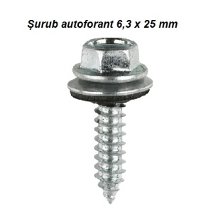 Șurub autoforant cu cap hexagonal