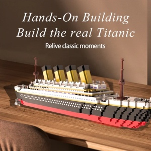 Set constructie Titanic M2019, 2000 blocuri, plastic, pentru copii 7-14 ani - Img 3