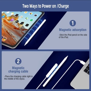 Stylus iPad Pen, Pix pentru tableta iPad Apple 2018-2024, Profesional, Penite anti-zgarieturi, functie Palm Rejection, Tilt, Lag-Free, Magnetic - Img 4