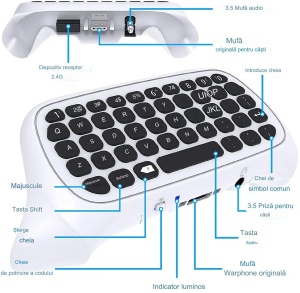 Tastatura Wireless pentru controller XBOX One Series X/S Negru - Img 3