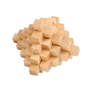 Joc IQ de logica, inteligenta si rabdare, casse-tete din lemn - Pyramid