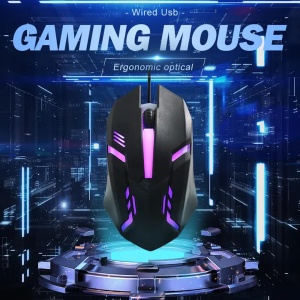 Mouse optic, gaming, 1200 Dpi, RGB, Negru - Img 5