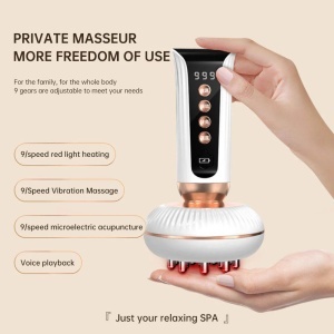 Aparat masaj EMS, electrostimulare,9 trepte incalzire, vibratii, 4 moduri de masaj - Img 3