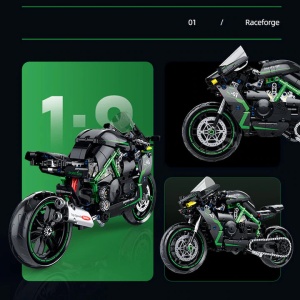 Set de constructie Motocicleta Kawasaki Ninja H2R, 511 piese - Img 2