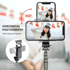 Trepied telescopic, Selfie Stick 90 cm cu telecomanda bluetooth - Img 6