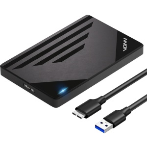 Carcasa hard disk, Rack HDD/SSD SATA de 2,5 inchi, USB 3.0/ 5Gbps, pana la 6TB, Negru