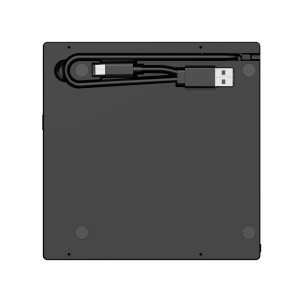 DVD writer extern RGB, DVD/CD/VCD +/-RW, suport M-DISC, Cablu USB 3.0/Type-c, Compatibil Laptop/Desktop/Macbook/iMac - Img 2
