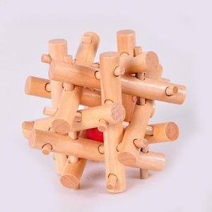 Joc IQ de logica, inteligenta si rabdare, casse-tete din lemn - Spikes - Img 3