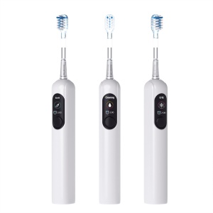Periuta de dinti electrica, cu display, 5 moduri de periere, senzor de acoperire zona periata, Alb