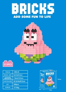 Set constructie 213 Piese Minifigurina Spongebob Patrick - Img 2