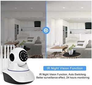 Camera inteligenta pentru supraveghere bebelusi IP WIFI, comunicare bidirectionala, fullHD 1920*1080P - Img 2