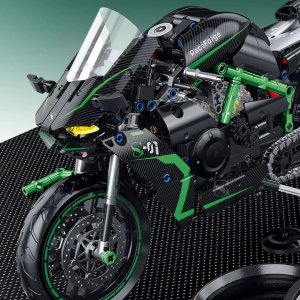 Set de constructie Motocicleta Kawasaki Ninja H2R, 511 piese - Img 3