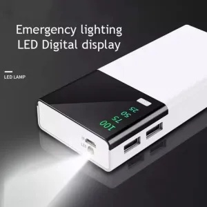 Baterie externa 20000mAh Fast Charge cu 2 porturi USB Alb - Img 3
