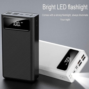 Baterie externa 50000mAh Fast Charge cu 4 x USB, 2x USB-C, Micro USB Negru - Img 4